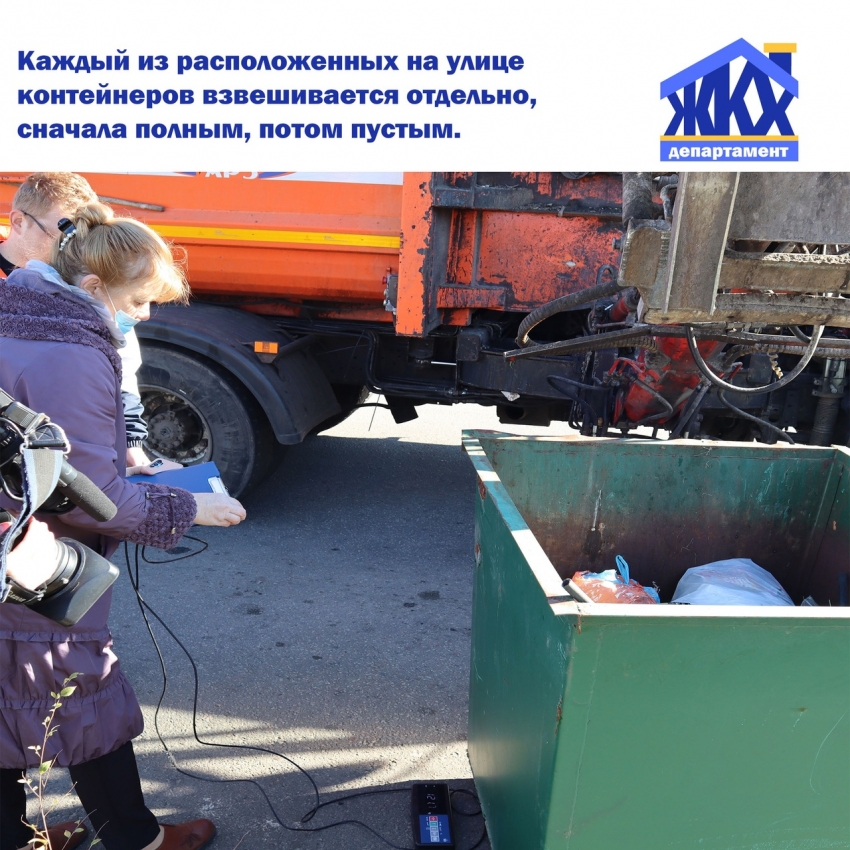 Взвешивать и измерять мусор начали в районах  Воронежской области