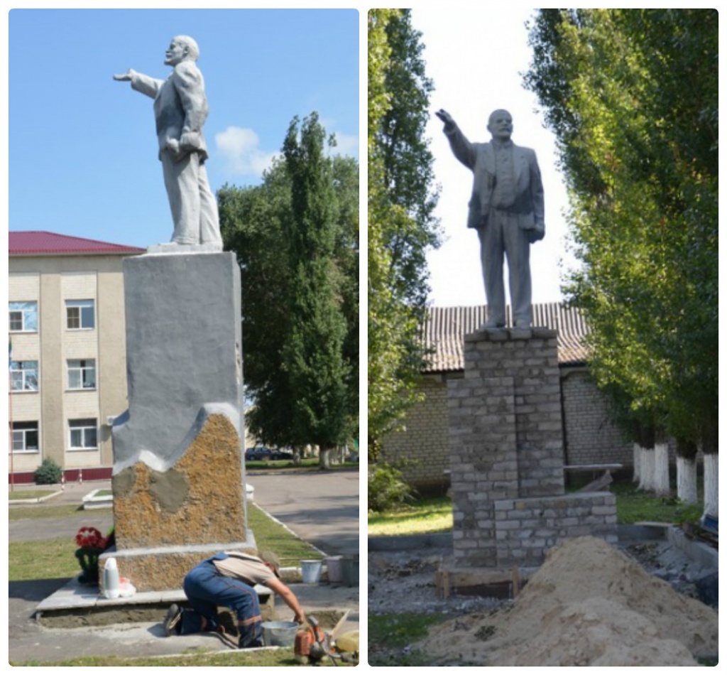 Дмитровский Погост памятник Ленину и